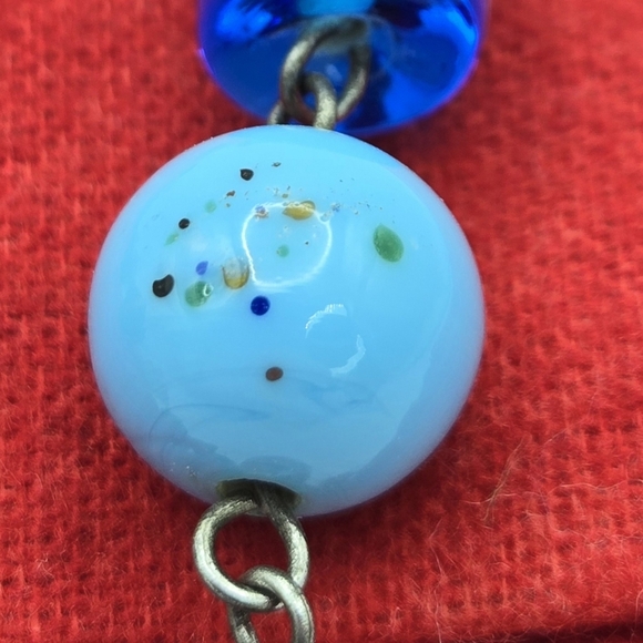 Vintage Chunky Art Glass Bead Necklace - Picture 3 of 9